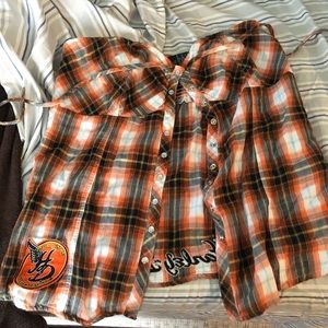 Harley Davidson Strapless Top